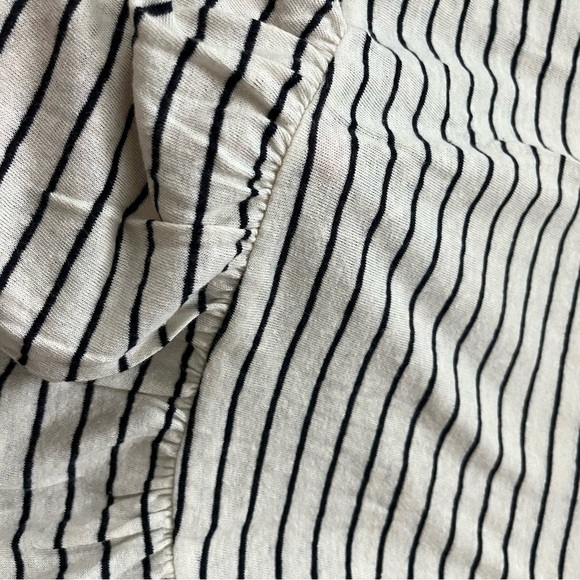 H&M Mama Linen Maternity Top – Striped, Size XS - Picture 3 of 5